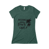 Triblend Short Sleeve Tee - Resting Beach Face