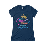 Triblend Short Sleeve Tee - Eat Sleep Beach Repeat