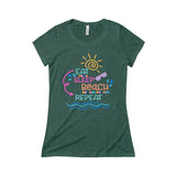 Triblend Short Sleeve Tee - Eat Sleep Beach Repeat