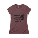 Triblend Short Sleeve Tee - Resting Beach Face