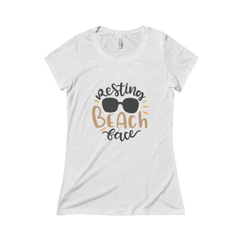 Triblend Short Sleeve Tee - Resting Beach Face