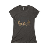 Triblend Short Sleeve Tee - Resting Beach Face