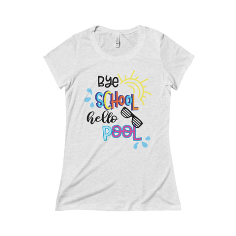 Triblend Short Sleeve Tee - Bye School Hello Pool