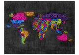 Wallpaper - map, Italian - colors