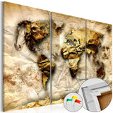 Decorative Pinboard - Anatomy of the World [Cork Map]