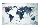 Wallpaper - World map on the wall