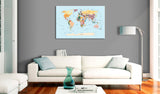 Decorative Pinboard - Travel with Me [Cork Map]