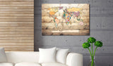 Decorative Pinboard - The World at Your Fingertips [Cork Map]