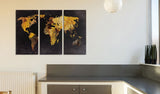 Decorative Pinboard - Golden Desert [Cork Map]