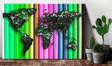 Decorative Pinboard - Pencil World [Cork Map]
