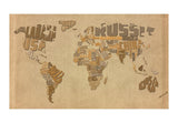 Wallpaper - Explorers' map of the World