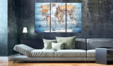 Decorative Pinboard - Sapphire Travels [Cork Map]