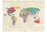 Wallpaper - map (Italian)