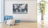 Decorative Pinboard - Journey through the World [Cork Map]