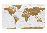XXL wallpaper - World Map: White Oceans II