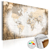Decorative Pinboard - Enclave of the World [Cork Map]