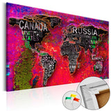 Decorative Pinboard - Red Earth [Cork Map]