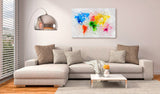 Decorative Pinboard - Expressionism of the World [Cork Map]