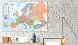 Decorative Pinboard - World Maps: Europe [Cork Map]