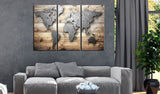 Decorative Pinboard - Doors to the World [Cork Map]