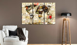 Decorative Pinboard - Graffiti World [Cork Map]