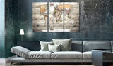 Decorative Pinboard - History of Travel [Cork Map]