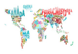Wallpaper - map - world (in polish)