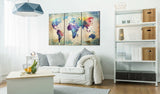Acrylic Print - Rainbow Map [Glass]