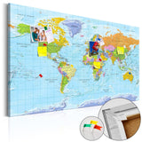 Decorative Pinboard - Orbis Terrarum [Cork Map]