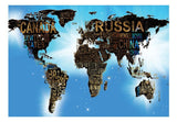 Wallpaper - World Map - Blue Inspiration