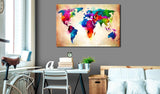 Decorative Pinboard - Colourful Ranger  [Cork Map]