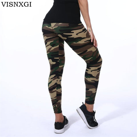 Leggings High Elastic Skinny Camouflage