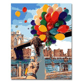 Romantic Painting DIY Couple with balloons