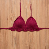 Crochet Bikinis Sets Wine Red