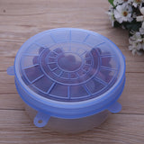 6 pcs Universal Silicone Suction Lid