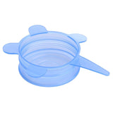 6 pcs Universal Silicone Suction Lid