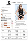 Swimsuit One Piece Transparent Black