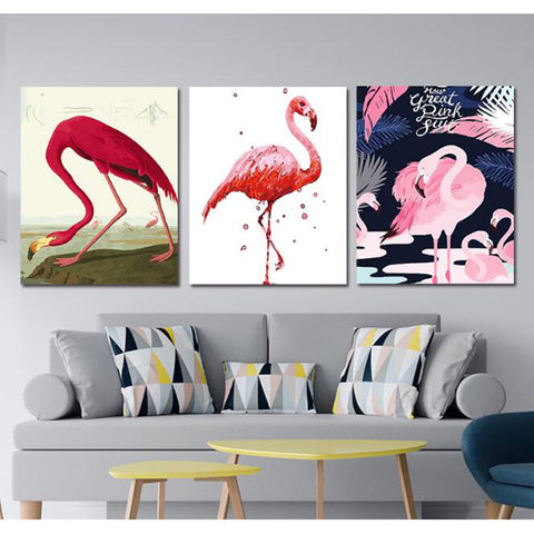 Digital DIY Painting Flamingo