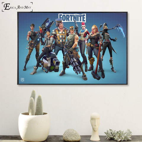 Fortnite 3D Battle Royale Game Canvas Art No Frame