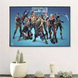 Fortnite 3D Battle Royale Game Canvas Art No Frame