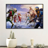 Fortnite 3D Battle Royale Game Canvas Art No Frame