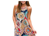 Summer Dress Print Sleeveless Sundress