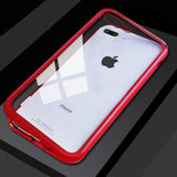 Magnetic Cases For iPhone Tempered Glass Cover