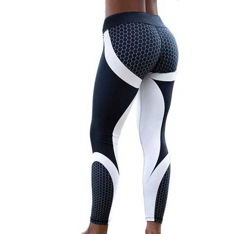 Mesh Pattern Print Leggings