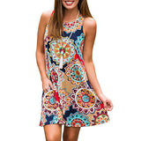 Summer Dress Print Sleeveless Sundress