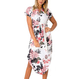 Beach Floral Dress Vestidos