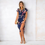 Beach Floral Dress Vestidos