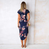 Beach Floral Dress Vestidos